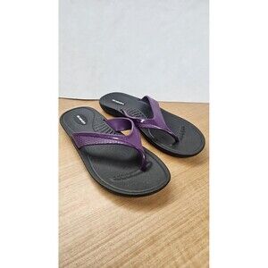 Okabashi Sandals Womens Size 8.5 Purple Flip Flop Comfort Made In USA Shoes